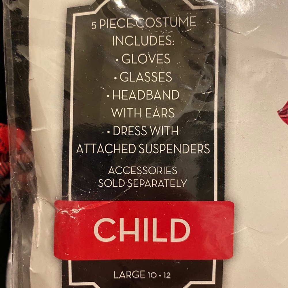 Minnie Mouse costume- Nerd Minnie size 10-12 - Picture 11 of 13